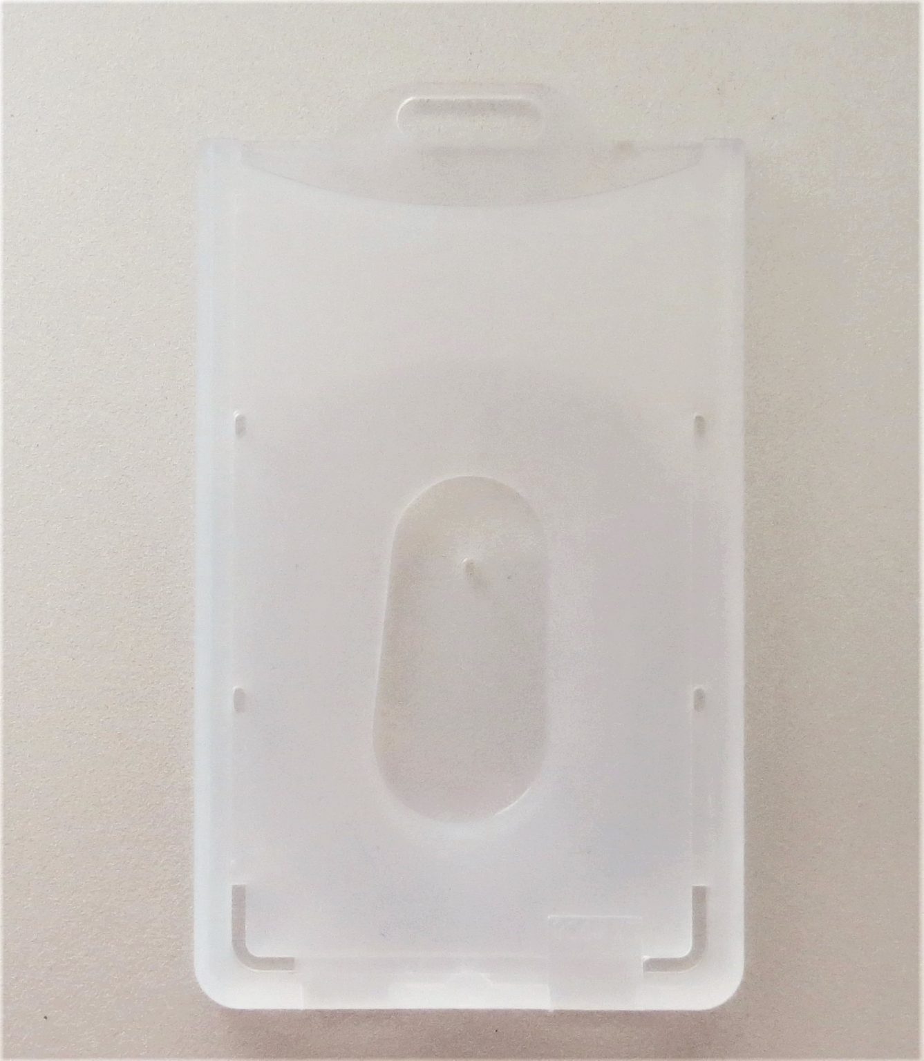 Clear Flexible Plastic Card Holder Portrait Allcard Services NZ