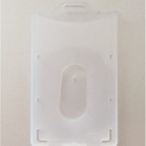 Clear Flexible Plastic Card Holder, Vertical - LX#908