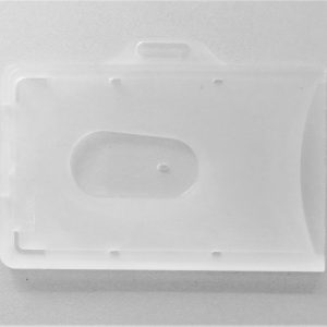 Clear Flexible Plastic Card Holder, Horizontal - LX#808