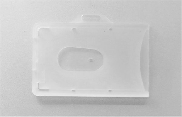 Clear Flexible Plastic Card Holder, Horizontal - LX#808