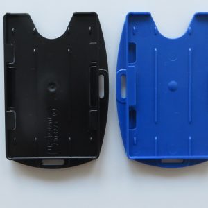 Card Holder Double Black & Blue