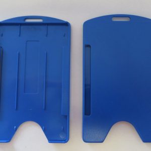 Hard Plastic Single Card Holder-Blue