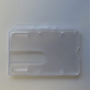 Clear Hard Plastic Card Holder, Landscape - AC913