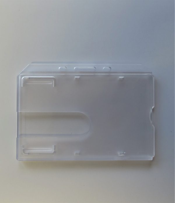 Clear Hard Plastic Card Holder, Landscape - AC913